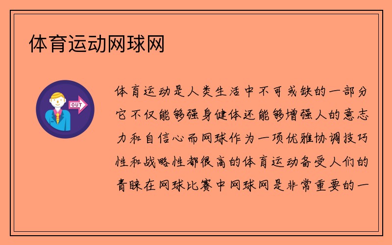 体育运动网球网